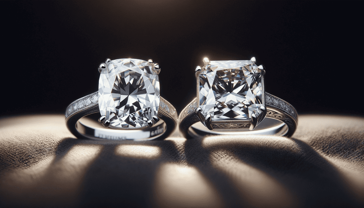 white sapphire engagement ring sizes