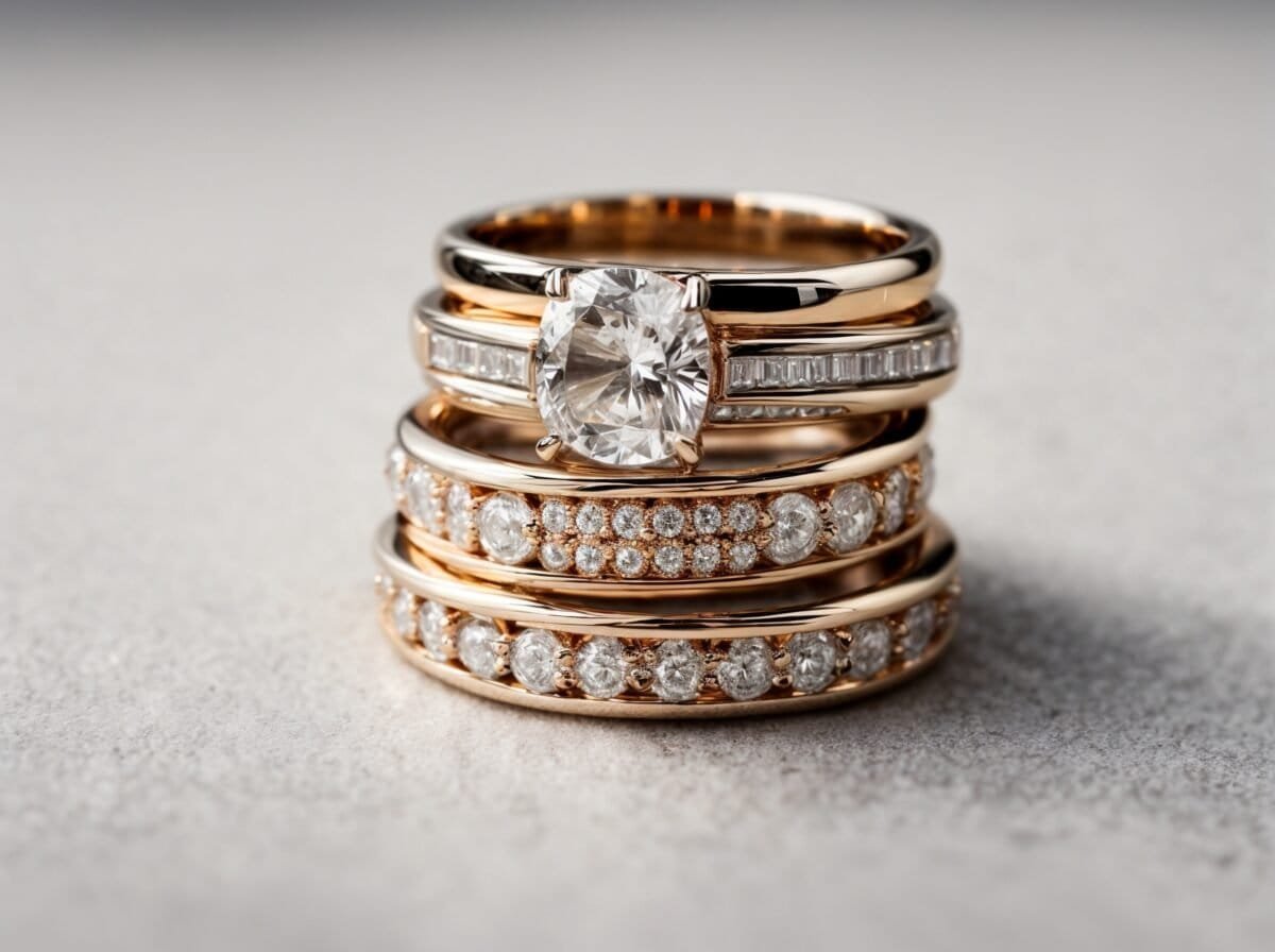 which order do you wear engagement wedding and eternity rings